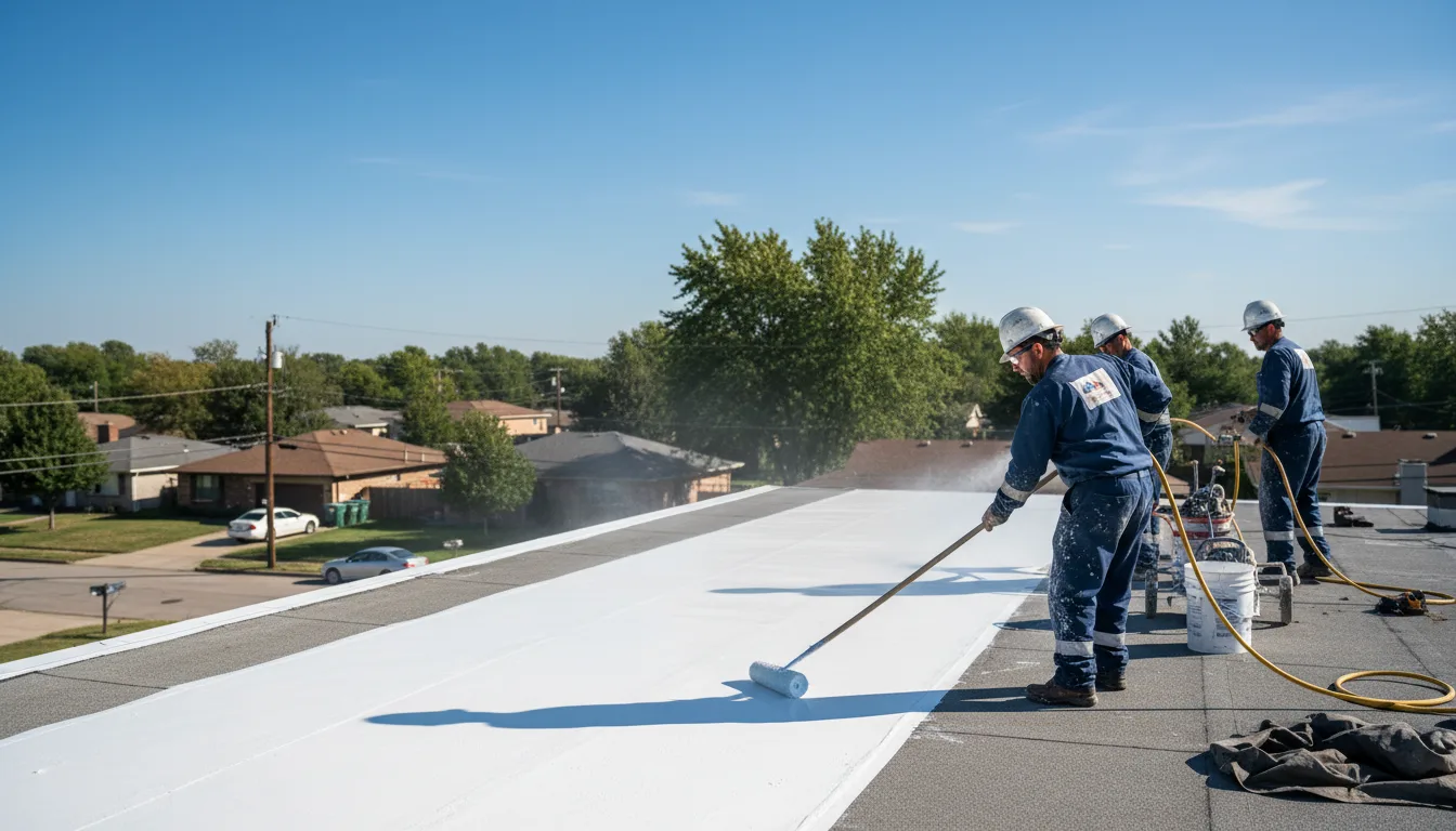 Commercial roof coating in Cherokee, KS near me